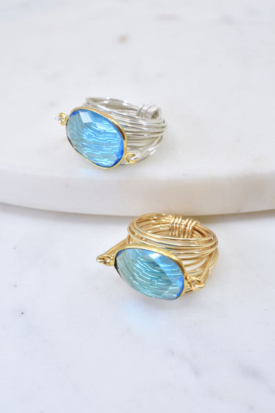 Torrey Ring in Blue Topaz