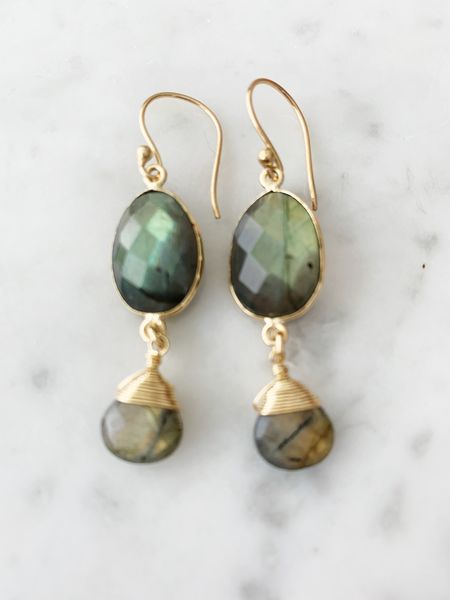 Victoria Ojai Earring in Labradorite