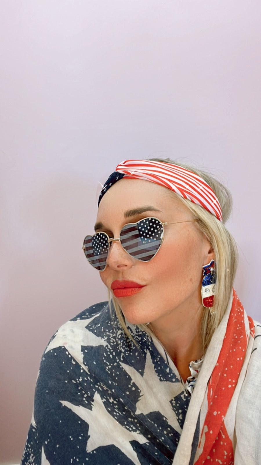American Flag Headband