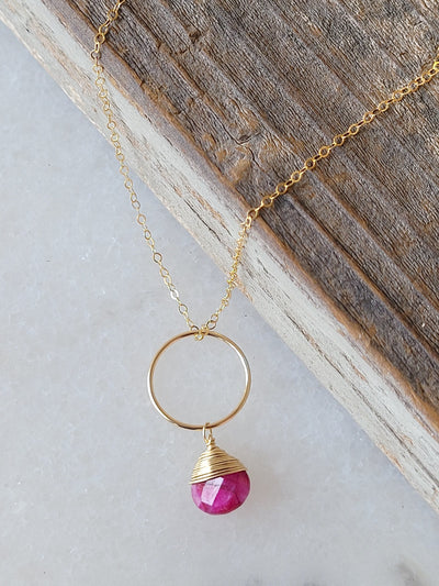 Yuliya Necklace in Ruby